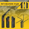 thumbnail image 4 of yeacher Rechargeable Magnetic Mini Work Light with 360° Adjustable Angle, 6 Modes, IP54 Waterproof, IK07 Shockproof, 1200mAh Battery, Black, 4 of 6