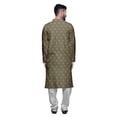 thumbnail image 3 of Atasi Party Wear Kurta Pajama For Men Mandarin Collar Ethnic Printed Kurta Set, 3 of 5