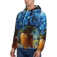thumbnail image 3 of Salouo Mountain Blue Flowers Vase Pattern Men's Fall Hoodie Sweatshirt,Sport Hoodie with Pockets for Men Pullover Casual Hooded Sweatshirt-Small, 3 of 7