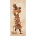 thumbnail image 2 of Renee 13x24 Black Modern Framed Museum Art Print Titled - African life III, 2 of 4