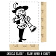 thumbnail image 2 of Piper Piping Musician Bard Troubadour 12 Days of Christmas Rectangle Rubber Stamp Stamping Scrapbooking Crafting - Large 2.5in, 2 of 7