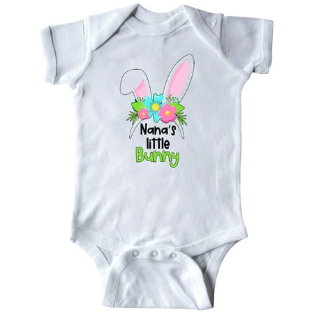 

Inktastic Nana s Little Bunny Cute Easter Bunny Ears Gift Baby Boy or Baby Girl Bodysuit