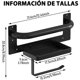 thumbnail image 3 of Porta Rollos Papel de Baño, Portarrollos Papel de Baño con Soporte de Teléfono, Estable, Portarrollos para Papel Higiénico con Pasamanos de Seguridad Montado La pared, Negro, 3 of 4