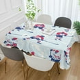 thumbnail image 2 of Yayeee Tablecloths 60" x 108" Rectangle Wrinkle Resistant Party Table Cover, Blue Ice Hockey, 2 of 8