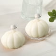thumbnail image 4 of IPEWLEX Pumpkin Shaped Scented Candle - Rose Aroma Soy Wax Decorative Candle for Fall, Halloween, Thanksgiving Home Decor, 10-15 Hours Burn Time, 4 of 6