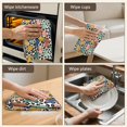 thumbnail image 6 of 2 Pcs Funny Kitchen Towels, Easter and Leopard White Pattern Microfiber Dish Towels 18"x26", Decorative Tea Towel Set, 6 of 6