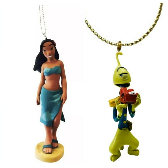 Nani Sister & Pleakley 3" Ornament Set PVC Figure Figurine Charm Lilo & Stitch