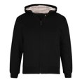 thumbnail image 4 of Guieoi Mens Coats and Jackets Winter Clearance Men's Fashion Winter Solid Color Loose Thick Warm Zipper Pocket Collar Black Black*Friday/Cyber*Monday Clearance, 4 of 9