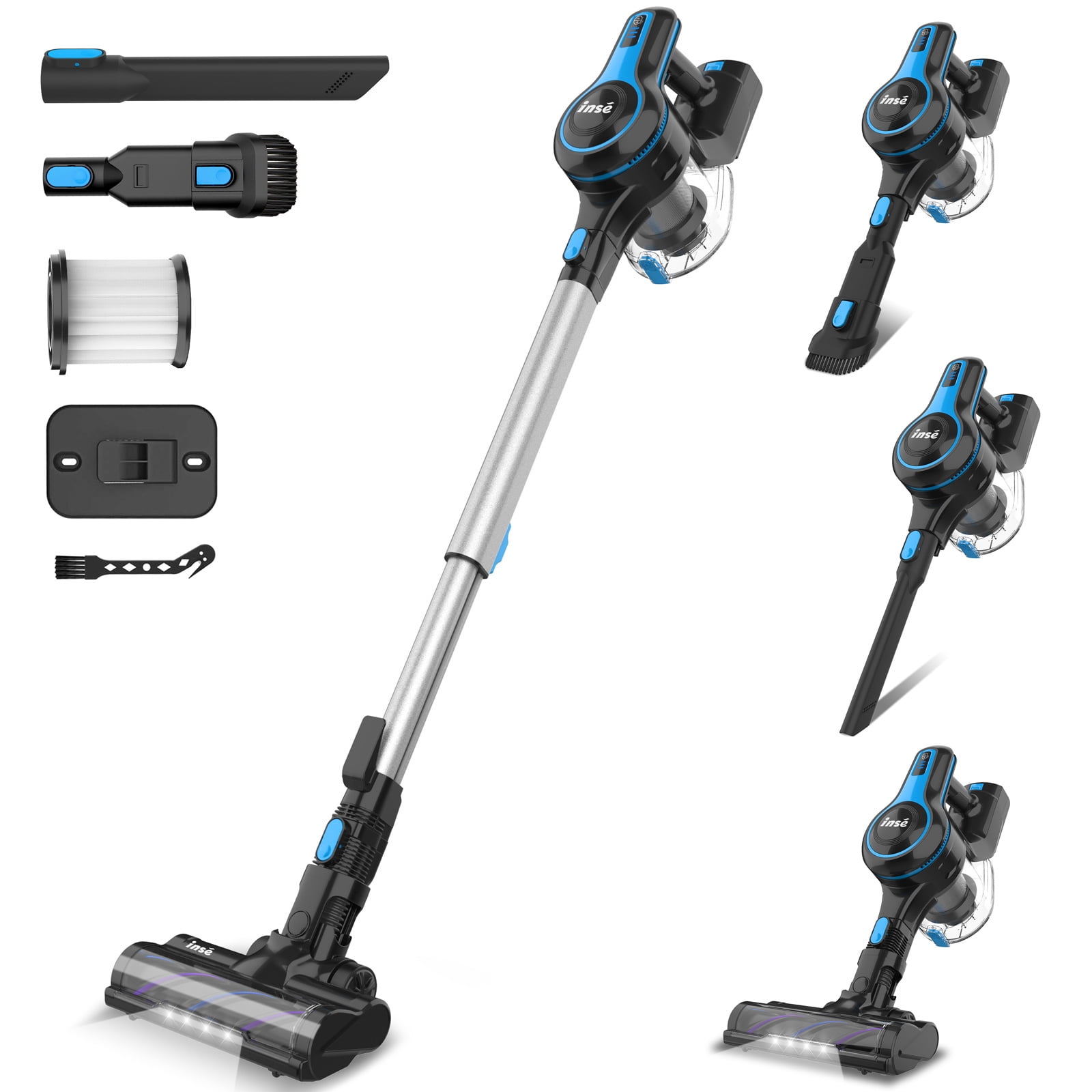 12kpa Powerfull Cordless Stick Handheld Vacuum Cleaner for Home Car Carpet Floor 