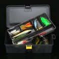 thumbnail image 2 of SPRING PARK Waterproof Clear Double Layer Plastic Tackle Box Carp Fishing Lures Storage Box Lightweight, 2 of 6