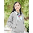 thumbnail image 2 of Unicorn With Balloons Hoodie Juniors -Image by Shutterstock,  Large, 2 of 4