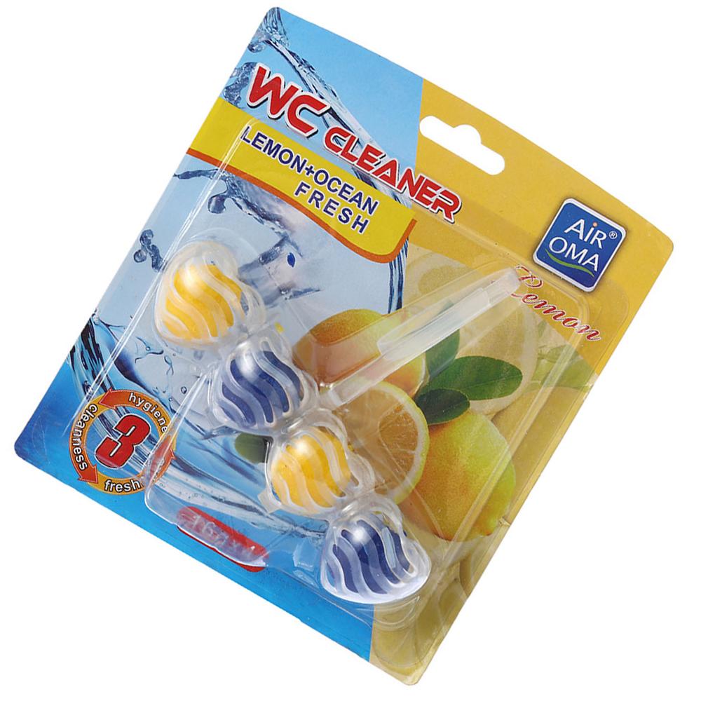 4 Pieces Soft Scrub Toilet Bowl Freshener Suspending Automatic Toilet