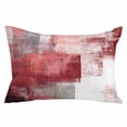 thumbnail image 2 of Red Grey Oil Painting Body Pillow Cover, Pillowcase Protectors with Zipper, Breathable Decorative Throw Pillow Case Cover, Abstract Modern Street Smear Art Pillow Shams for Couch Sofa 24x36Inch, 2 of 8