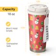 thumbnail image 4 of Christmas 18oz Double Drinking Coffee Mug – Vacuum Insulated Stainless Steel Travel Cup with Leakproof Lid, 316 Steel Thermos Tumbler for Hot & Cold Beverages, 4 of 7