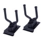 thumbnail image 3 of 2 ganchos de pared para guitarra, soporte de plástico para placa ranurada, para instrumentos de cuerda, guitarra folk (negro), 3 of 5