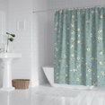 thumbnail image 2 of Waterproof Beautiful Colorful Floral Shower Curtain 72x72 Inch Boho Style Polyester Unique Shower Curtain for Bathroom Hotel Home Decor with 12 Plastic Hooks, 2 of 5
