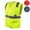 Neon Yellow, variant on RK Safety High Visibility Safety Vest with Reflective Strips and Pockets - ANSI Class 2 - Neon Yellow / 3XL