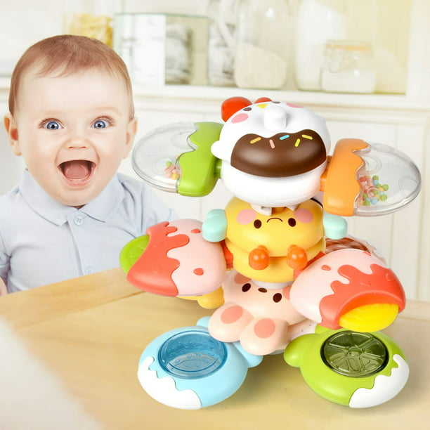 Bricolage empilable ventouse Spinner jouets bébé jouets 12-18 mois jouets  sensoriels pour les tout-petits 1-3 - idée de cadeaux pour bébé 