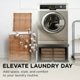 thumbnail image 4 of Ivation Wooden Laundry Pedestal (Charcoal) for Washer & Dryer, 33.86"x29.92" Universal Fit - 2 Pack, 4 of 5