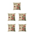 thumbnail image 1 of Maytalsory Easy To Change Flowers Pillowcase Addition To Home Decor Polyester Decorative Pillow Cushion Covers Soft Durable kztym001-8 5Set, 1 of 6