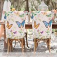 thumbnail image 5 of Decorative Chair Back Cover One Size x6 Chair Cover Dining Chair Slipcovers Chair Back Decoration Festival Chair Decoration Pretty Pale Pink Butterfly, 5 of 6