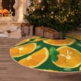 thumbnail image 5 of Rateoe Orange Pattern Christmas Tree Skirt with Ties , Christmas Tree Decorations, Farmhouse Christmas Decor Xmas Holiday Decorations-30", 5 of 6