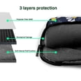 thumbnail image 4 of YFYANG 15.6 inch Universal Laptop Bag Oxford Cloth Laptop Sleeve, Multi-functional Lovely Blue Daisy Flowers Notebook Computer Messenger Bag Handbag, 4 of 8