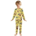 thumbnail image 3 of joogoo Highland Cattle Blueberry 2 Piece Long Sleeve Tee and Pants Cotton Pajama Set 4T, 3 of 7