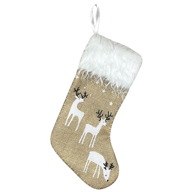 Gibobby Medias navideñas Medias navideñas grandes Decoración Papá Noel Muñeco de nieve Medias Decoraciones navideñas y accesorios para fiestas (Yellow)