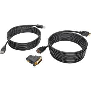 - Tripp Lite 10ft HDMI DVI USB KVM Cable Kit USB A/B Keyboard Video Mouse