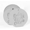 thumbnail image 2 of Inkdotpot Real Silver Foil Baby It's Cold Outside Baby Shower Tags Favor Hang Paper Tags 50 Pieces, 2 of 6