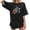 Noir, variante sur T-Shirt pour Femme Tortue de Mer – T-Shirt Graphique Mignon sur la Vie Océanique pour le Quotidien Hauts d'Été Décontractés