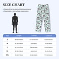 thumbnail image 4 of Picia Bears and Tropical Leaves Mens Soft Woven Cotton Elastic Waistband Sleep Pajama Pant Lounge Sleep Pant With Pockets And Drawstring-Small, 4 of 9