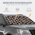 thumbnail image 4 of Daiia colorful Skull dog flower 2PCS Car Windshield Sun Shade, Foldable Sun Shield for Car Front Window, Auto Sun Blocker Visor Protector Universal for Truck SUV Pickup-Medium, 4 of 7