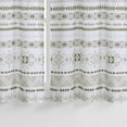thumbnail image 6 of Window Valance 1 Panel Boho Valance Curtains for Kitchen Windows Rod Pocket Kitchen Valance for Home Decor, Navy, 52 x 15 Inch, 6 of 9