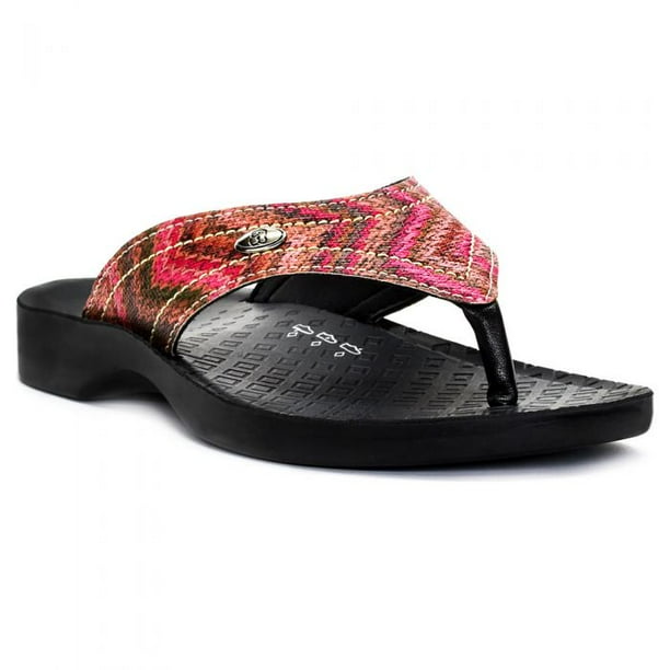 extra wide width flip flops women's