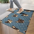 thumbnail image 4 of French Bulldogs Blue Door Rugs,Washable Non Slip Door Mats Indoor,Decorative Door Mats,Entry Mat Indoor for Entrance,Bedroom,Kitchen,Bathroom,17"x30", 4 of 6