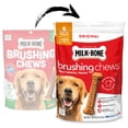 thumbnail image 3 of Milk Bone Brushing Chews Original Chicken Flavor Daily Dental Dog Treats, Large, 8.1 oz Bag, 3 of 14