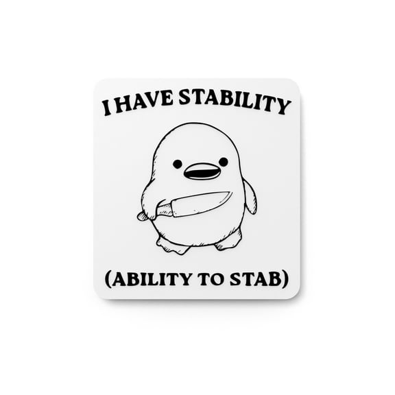 Ability to Stab | Funny Sign for Kitchen or Office