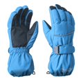 thumbnail image 1 of Soidarity Guantes cálidos de dedos separados para niños Guantes de esquí al aire libre de cinco dedos de color sólido a prueba de viento con puños Deportes de nieve Soidarity OD006403-00, 1 of 1