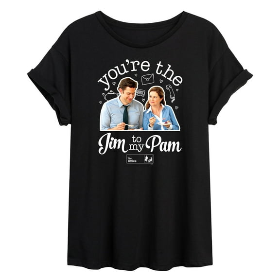 The Office - Jim To My Pam - Juniors Ideal Flowy Muscle T-Shirt