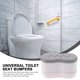 thumbnail image 3 of unbranded Accesorios Plástico Gris Asiento Inodoro Repuesto Con Almohadillas Adhesivas Seguras, 3 of 8