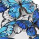 thumbnail image 3 of Fotbe Blue and White Butterflies Gorro Clásico de Béisbol, Gorra Ajustable con Broche Snapback, Gorro de Exterior de Algodón Suave, 3 of 6