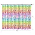 thumbnail image 5 of Pioneer Flower Floral Print Pattern Shower Curtain 84"x72", Bathroom Decorative Shower Curtain Set with 12 Hooks, Waterproof Washable, 5 of 6