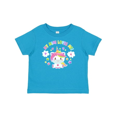 

Inktastic My Mimi Loves Me with Cute Rainbow Unicorn Gift Baby Boy or Baby Girl T-Shirt