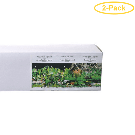 Blue Ribbon Freshwater Black & Tropical Double Sided Aquarium Background 50' Long x 19 High - Pack of (Best Tropical Freshwater Aquarium Fish)