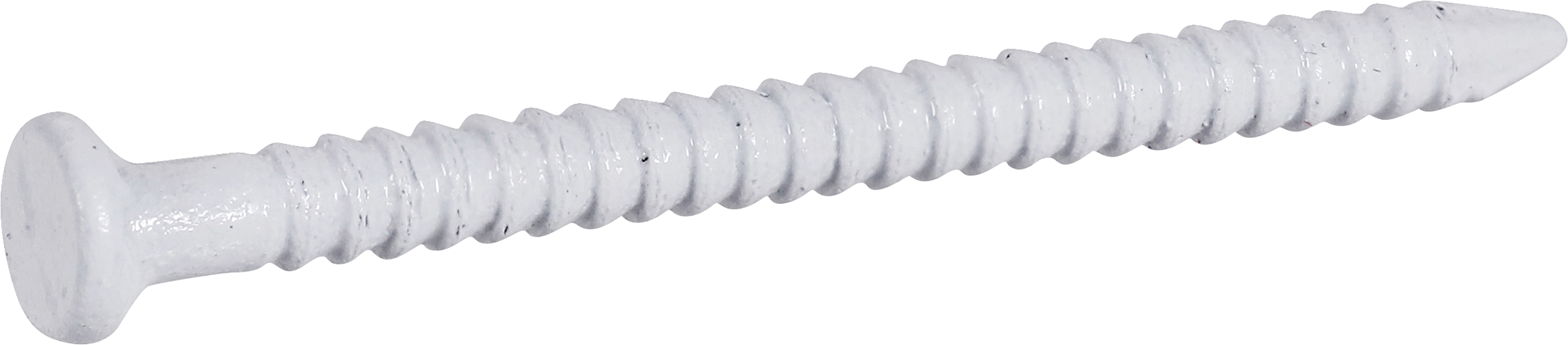 Fas-n-tite Panel Nails, 1", Steel, Painted Finish, White, Interior Finishing Nails