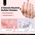 thumbnail image 4 of Gel duro para uñas Beetles, sin hematías, 30 ml, 9 en 1, transparente y nude, 4 of 8