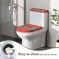 thumbnail image 5 of HELLHERO Christmas Toilet Lid Cover & Toilet Seat Covers with Stretch Elastic Fabric for Non-Slip, Stays in Place, 5 of 8