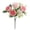 Pink, variant on Artificial Peony Stem Small Faux Floral Bouquet Lifelike Bloom For Home Indoor Dining Table Centerpiece Kitchen Wedding Decor